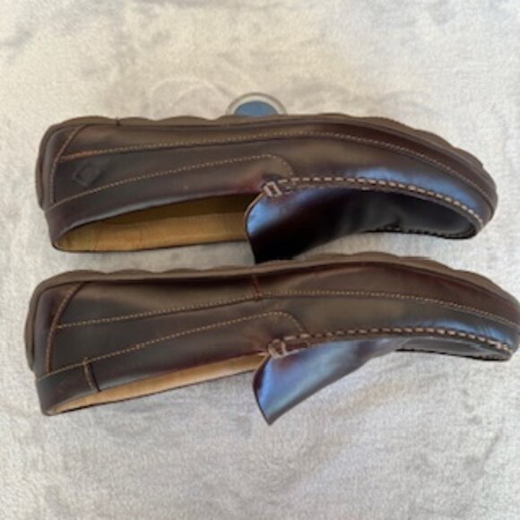 Sperry Top-sider Men\'s Hampden Venetian Sahara Leather Flat Loafer 12 Medium